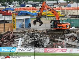                  07.05.2012 | Fussball FC St. Pauli Abriss Gegengerade am Millerntor