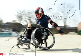 Rollstuhl Skating
