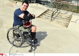 Rollstuhl Skating